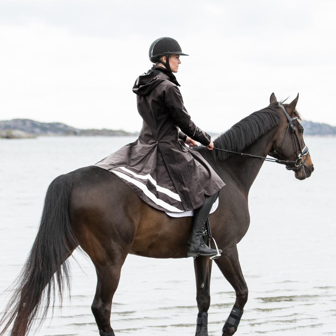 Stierna Chocolate Nova Rain Coat #colour_chocolate