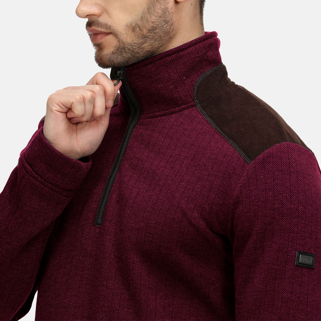 Regatta Professional Holbeck Half Zip Fleece #colour_burgundy