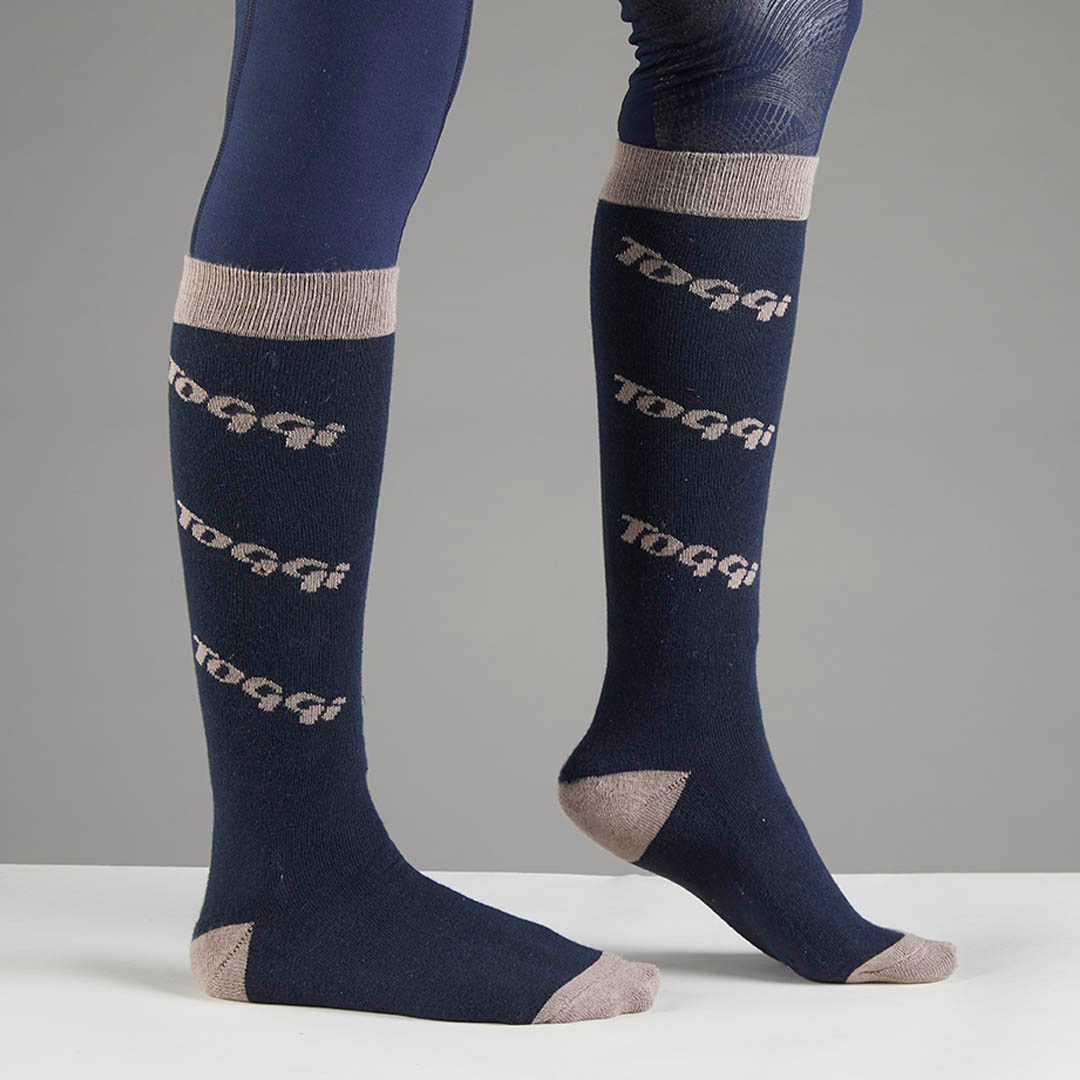 Toggi Berry Eco Label Socks #colour_berry-navy