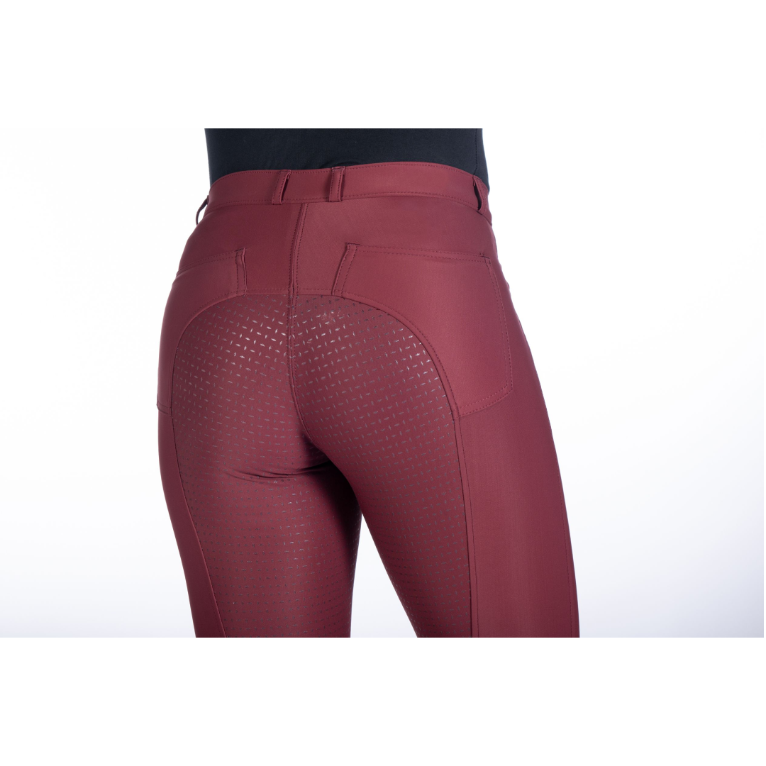 HKM Luna Riding Breeches #colour_wine-red