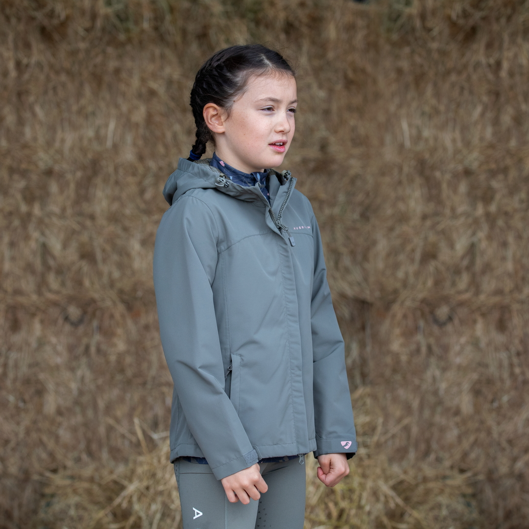 Shires Aubrion Maids Cloudburst Raincoat #colour_olive