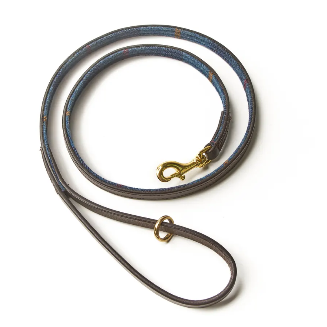 Shires Digby & Fox Tweed Dog Lead #colour_navy