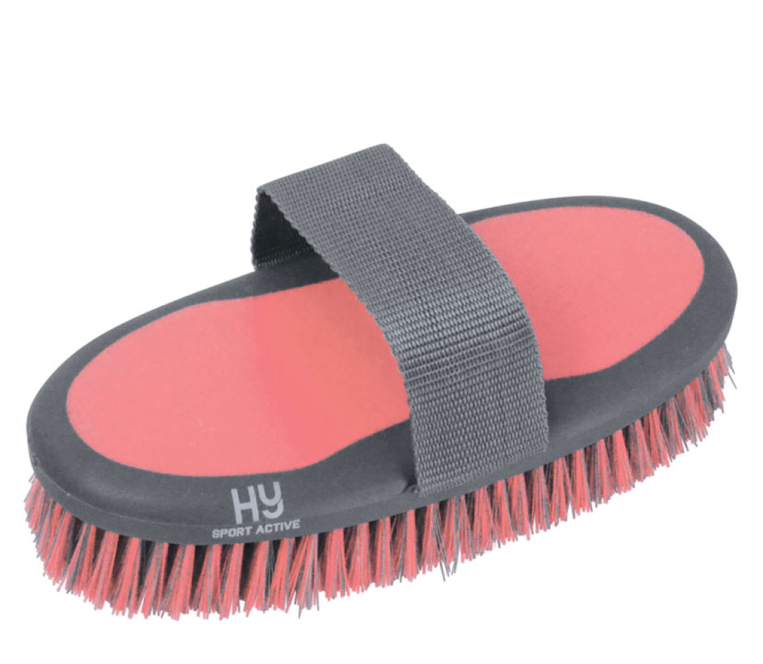 Hy Sport Active Sponge Brush #colour_coral-rose