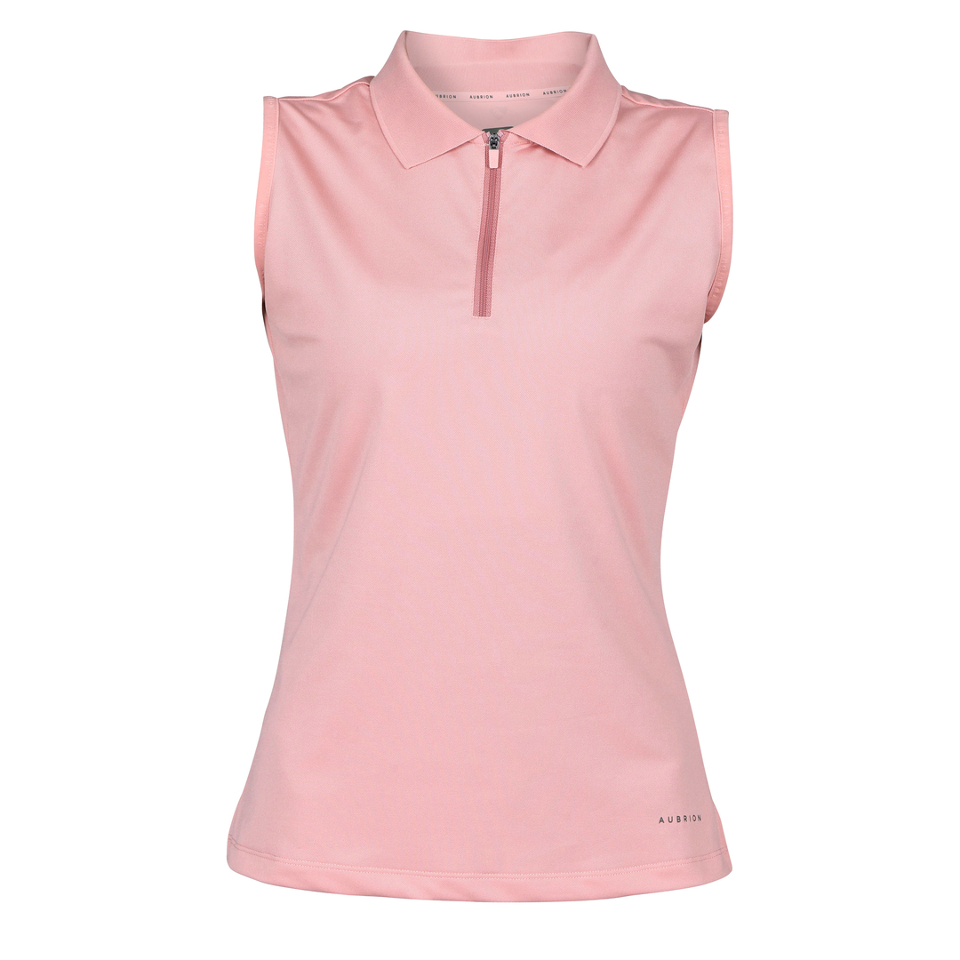Shires Aubrion Ladies Poise Sleeveless Tech Polo #colour_rose