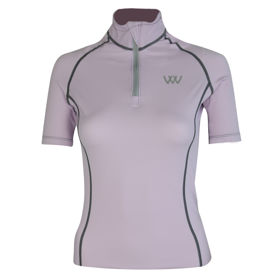Woof Wear Performance Short Sleeve Riding Shirt #colour_lilac