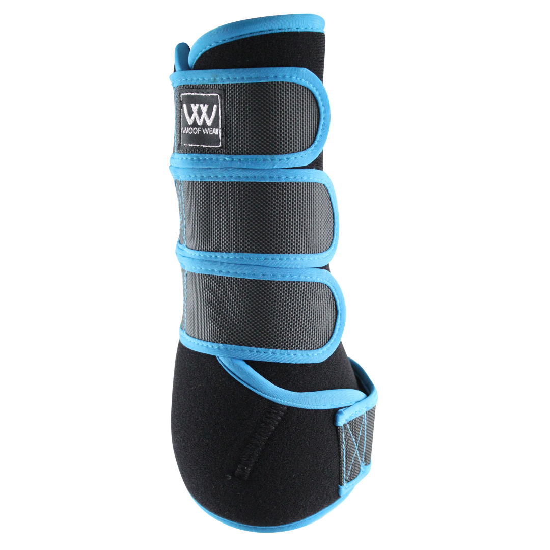 Woof Wear Training Wraps #colour_black-turquoise