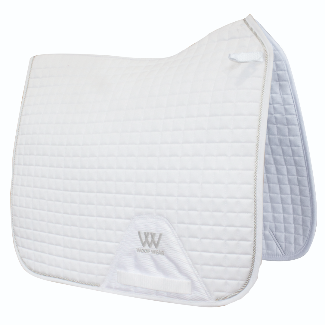 Woof Wear Colour Fusion Dressage Saddlecloth #colour_white