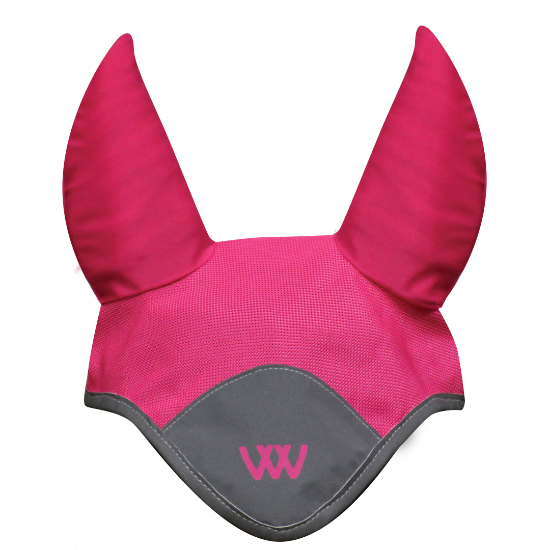 Woof Wear Ergonomic Hi Viz Fly Veil #colour_pink
