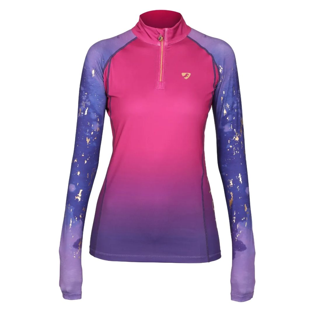 Shires Aubrion Hyde Park Ladies Cross Country Shirt #colour_amethyst