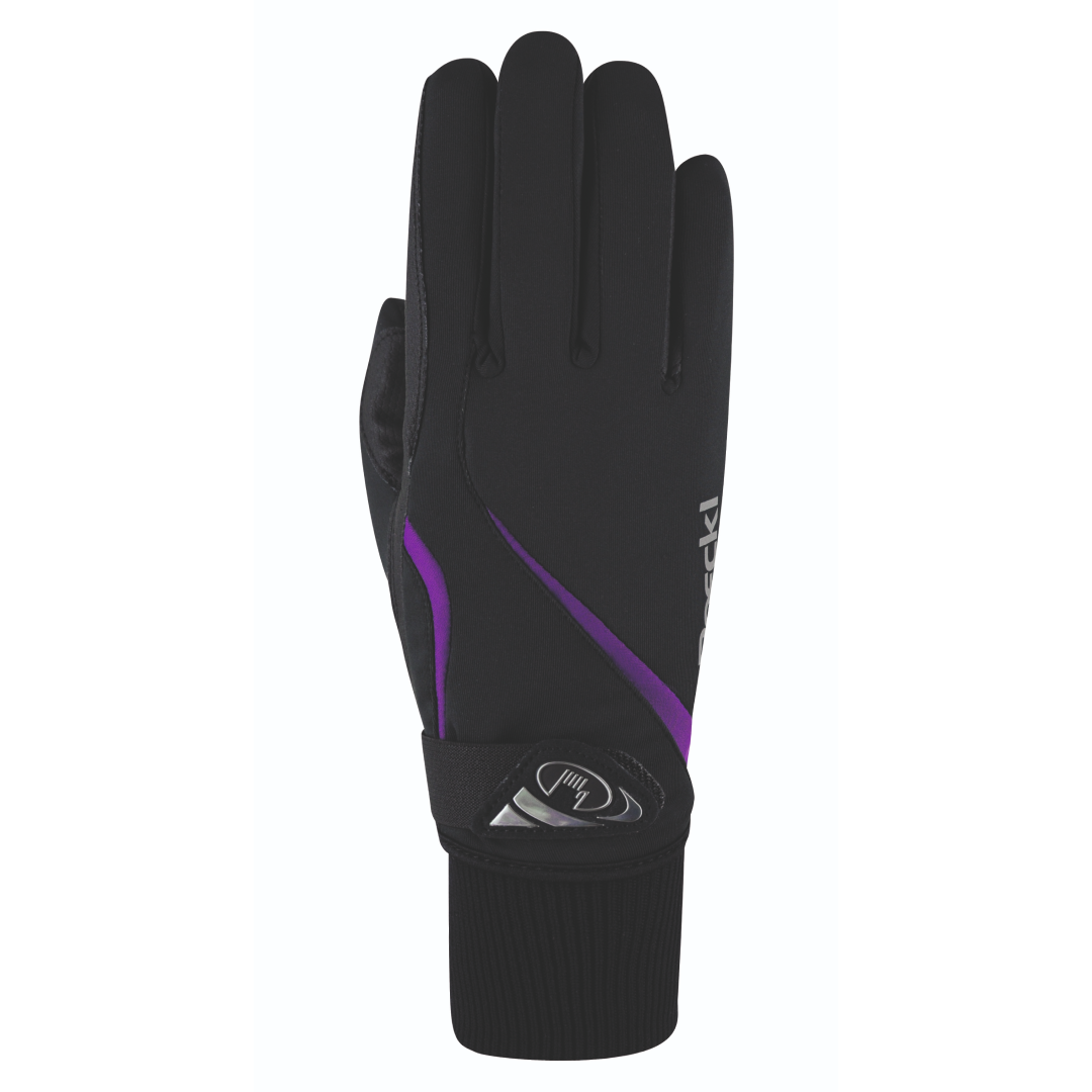 Roeckl Wismar Riding Gloves #colour_black-purple