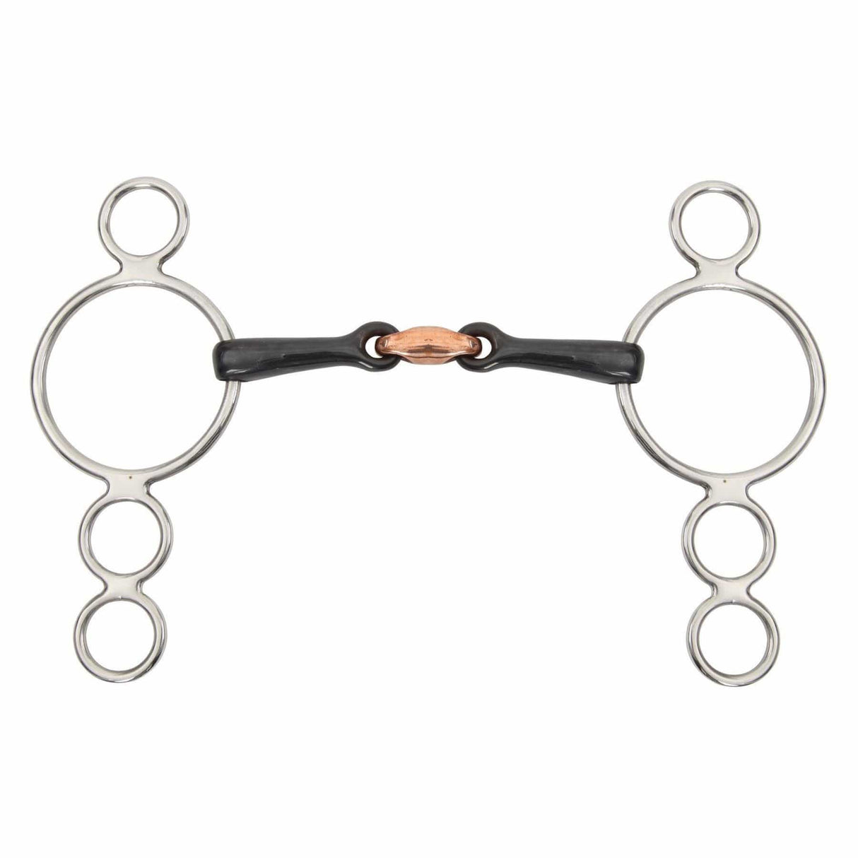 Shires Sweet Iron Three Ring Dutch Gag with Lozenge