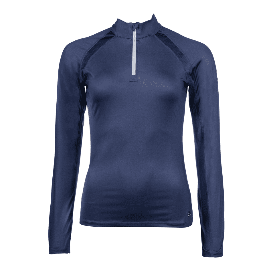 HKM Bloomsbury Long Sleeve Functional Shirt #colour_deep-blue