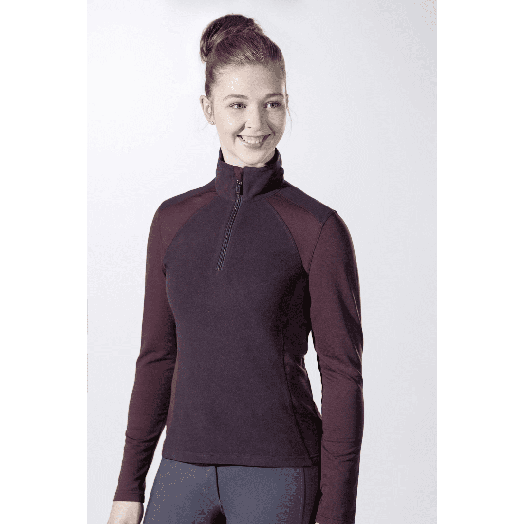 HKM Duo Functional Shirt #colour_bordeaux