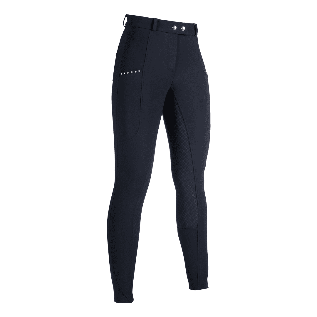 Pantalon d'équitation d'hiver à fond intégral en silicone HKM Monaco