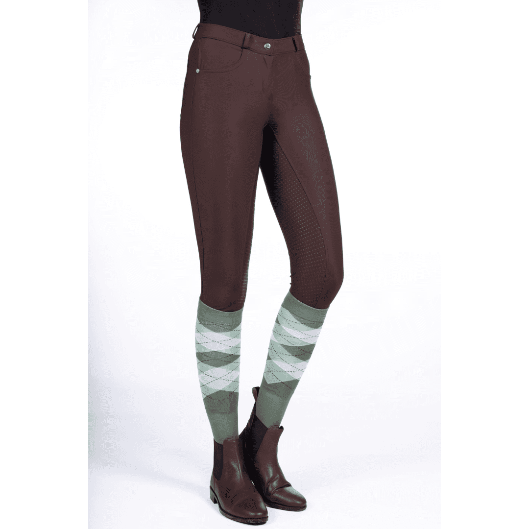 HKM Luna Riding Breeches #colour_dark-brown