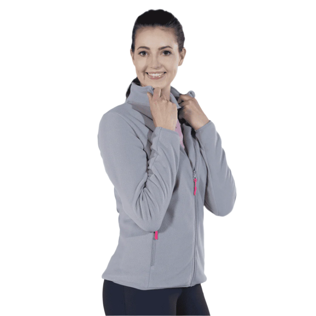 HKM Anna Fleece Jacket #colour_stone-grey