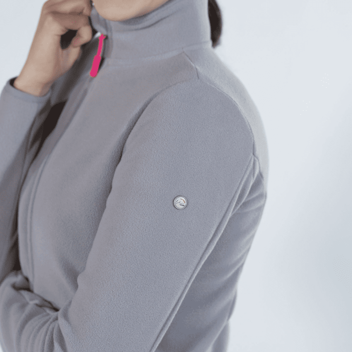 HKM Anna Fleece Jacket #colour_stone-grey