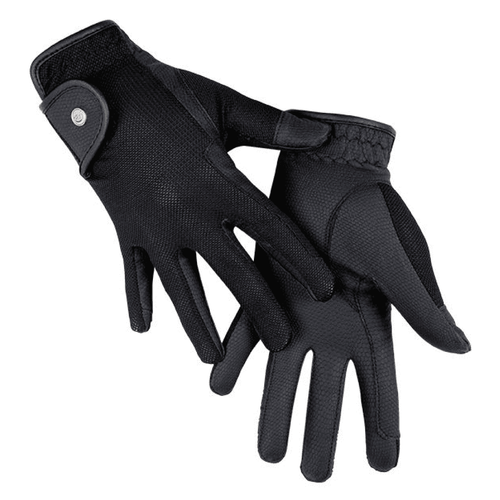 HKM Style Summer Riding Gloves #colour_black