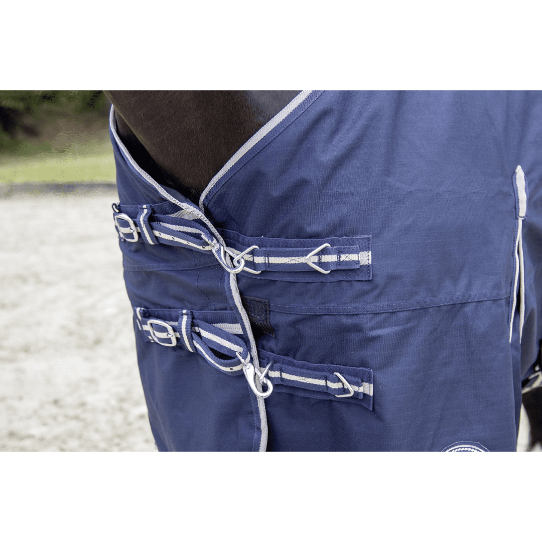 HKM Eco-Light 100g Filling Turnout Rug #colour_deep-blue
