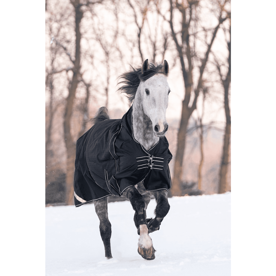 HKM Innsbruck 1200D, Light Lining Highneck Rug #colour_black