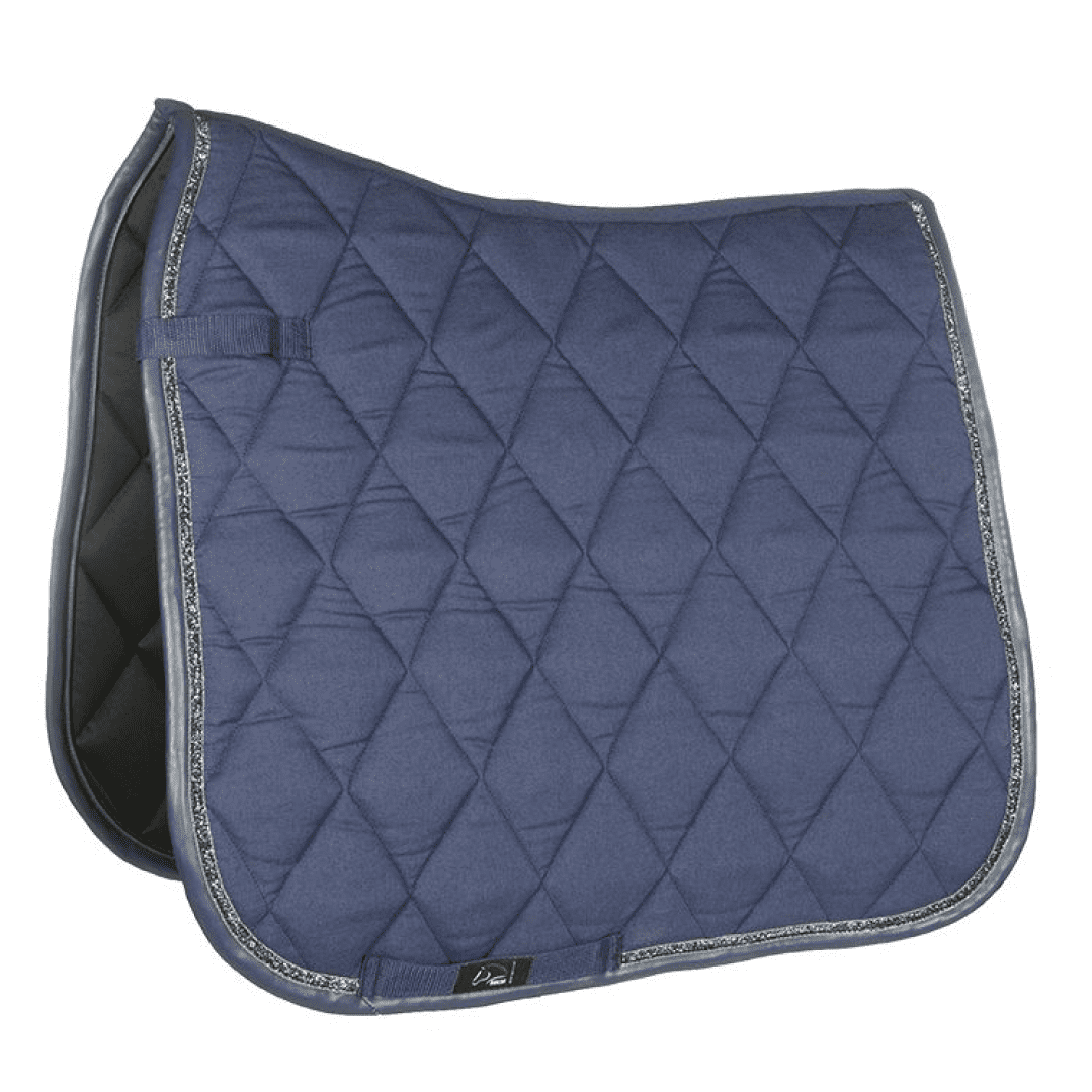 HKM Glossy Style Saddle Cloth #colour_deep-blue