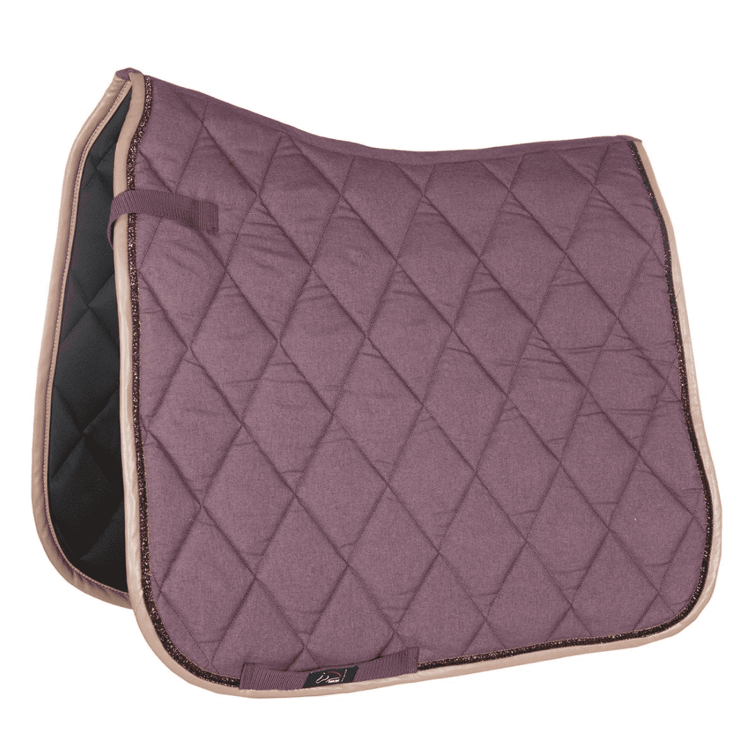 HKM Glossy Style Saddle Cloth #colour_aubergine