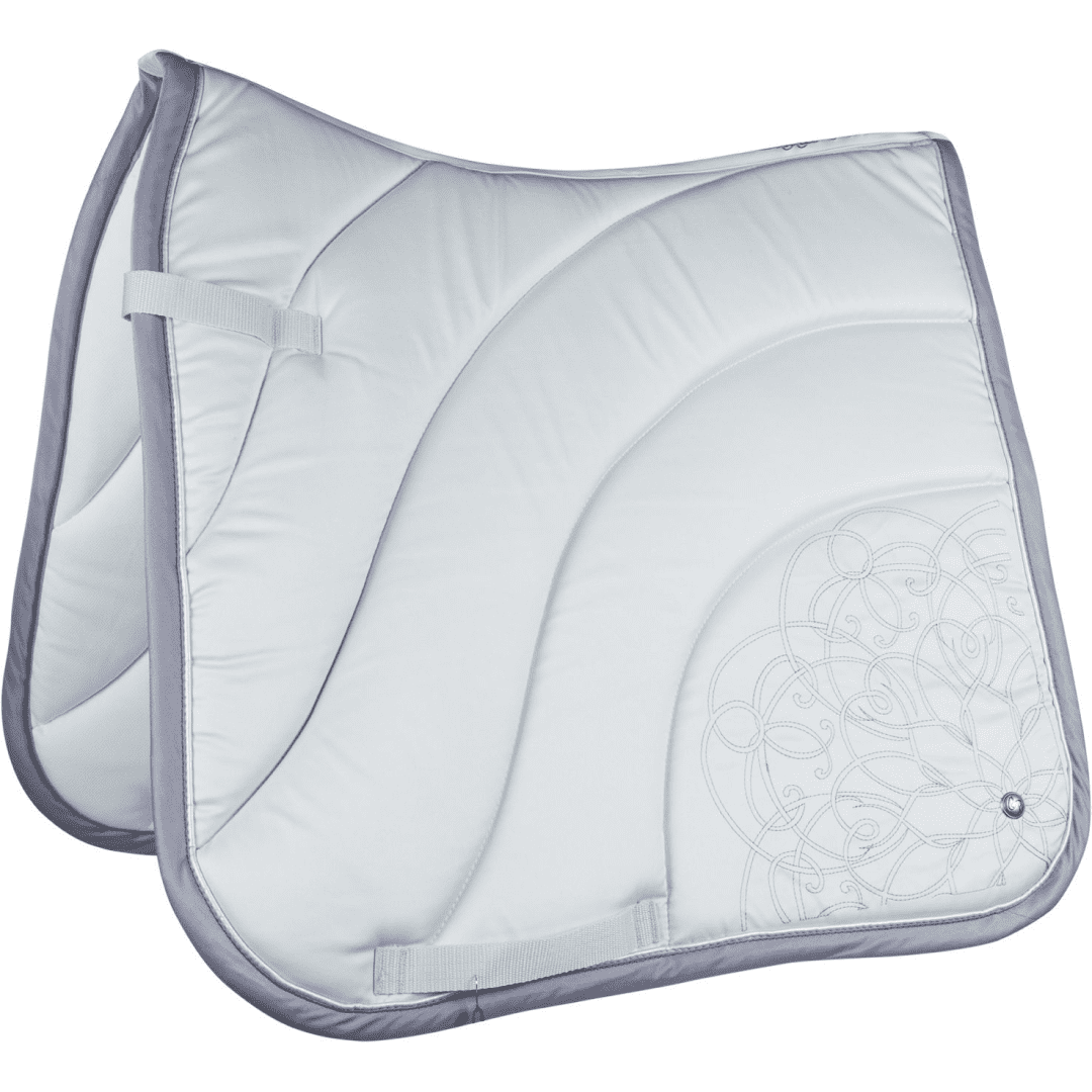 HKM Melody Flower Saddle Cloth #colour_aqua