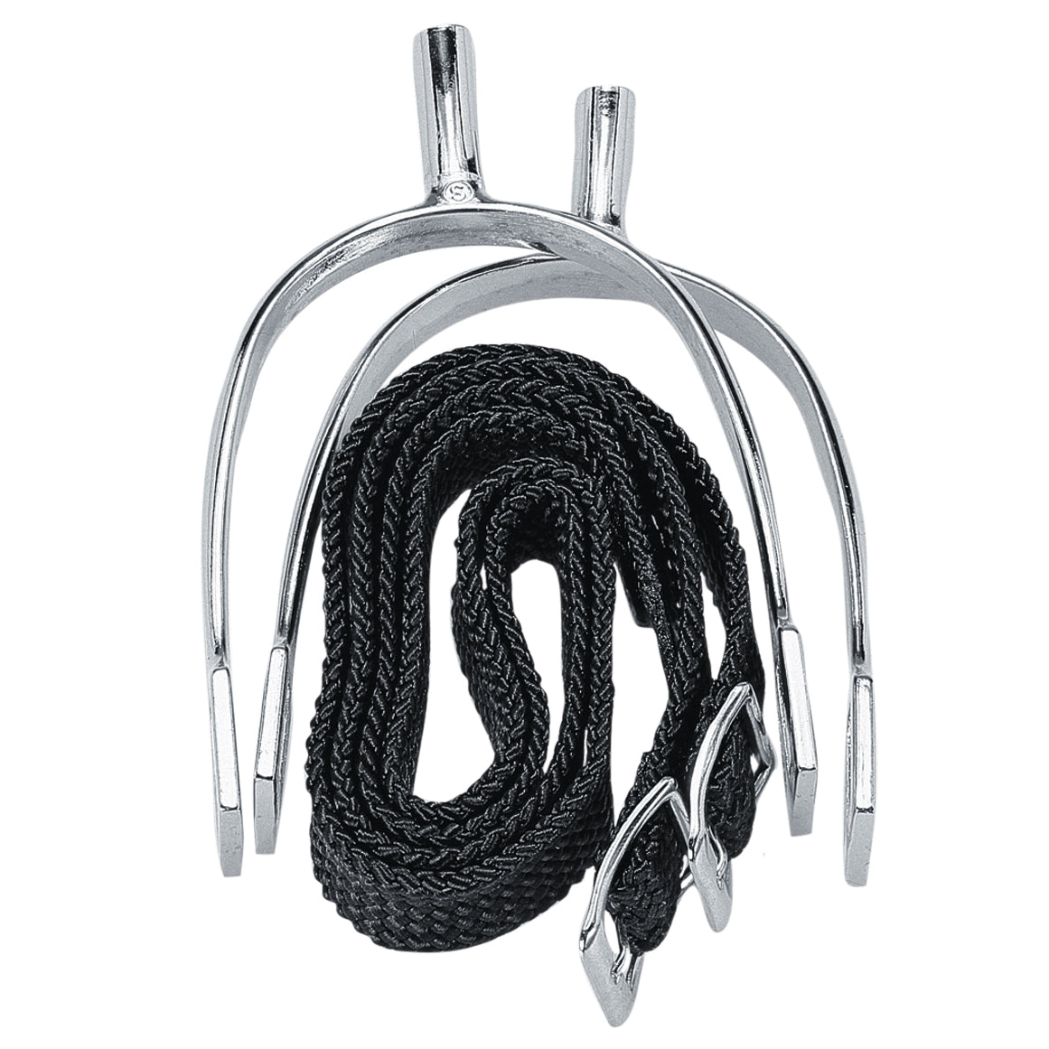 Éperons Korsteel Pow Never Rust avec sangles pour enfants 20 mm