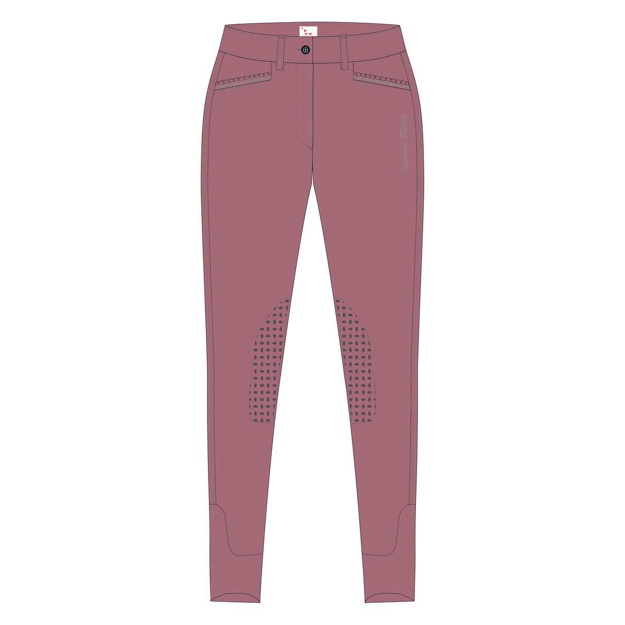 Imperial Riding El Capone Silicone Knee Patch Breeches #colour_fairy-tale-rose
