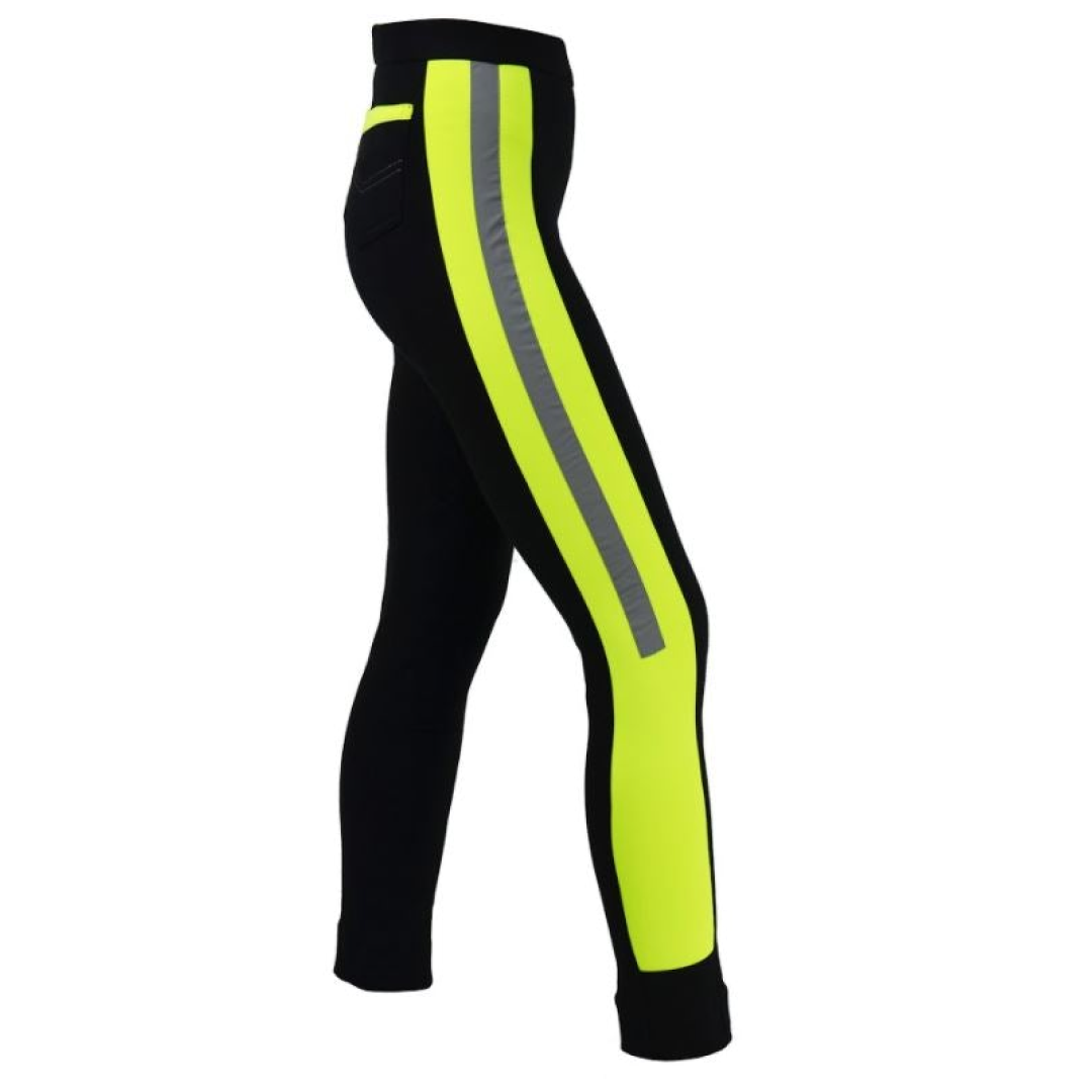 HyVIZ Reflector Ladies Jodhpurs #colour_yellow-black