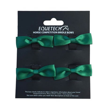 Equetech Horse Bridle Warning Ribbons #colour_green