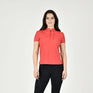 Weatherbeeta Ladies Rome Short Sleeve Riding Top #colour_bittersweet-red