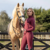 EQUIDRY Children's Water Repellent Base Layer #colour_plum-black