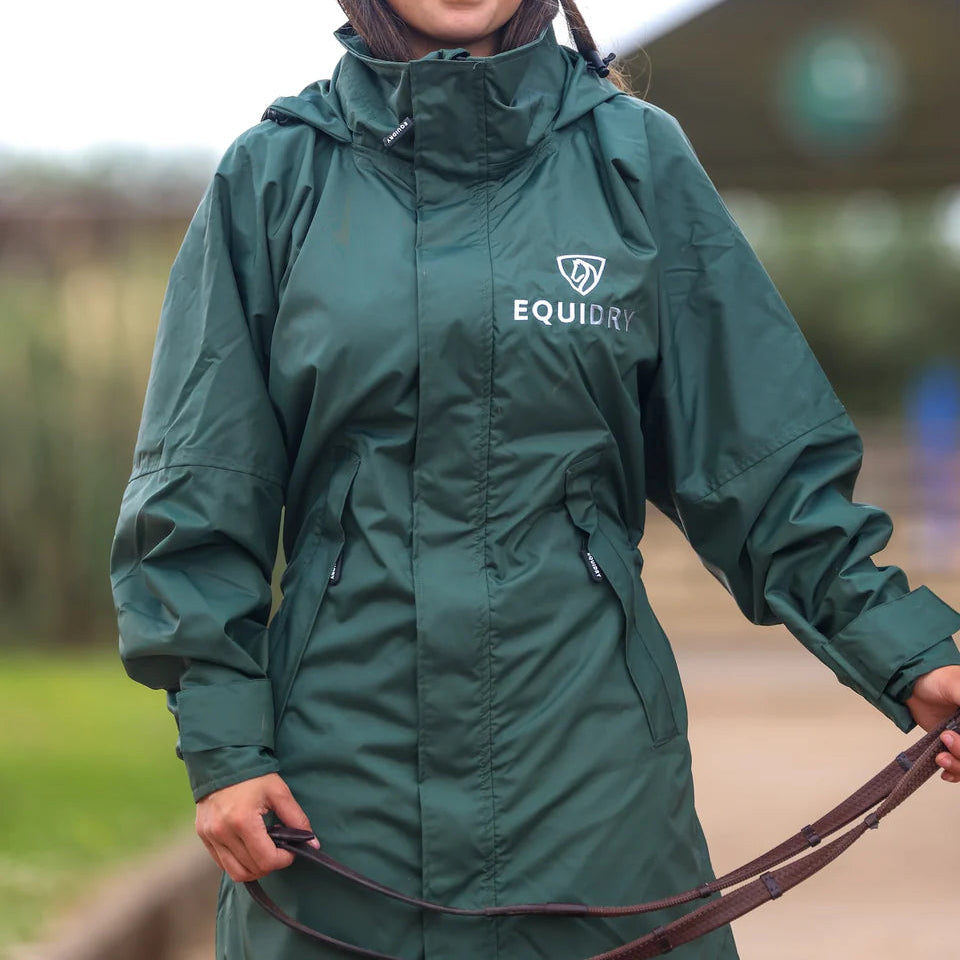 EQUIDRY Women's Mesh Lined Evolution #colour_black-forest-green-green