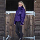 EQUIDRY Women's Shortie Mesh Lining Mac #colour_purple