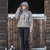 EQUIDRY Women's Shortie Mesh Lining Mac #colour_taupe