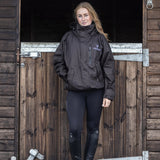 EQUIDRY Women's Shortie Mesh Lining Mac #colour_brown