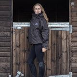 EQUIDRY Women's Shortie Mesh Lining Mac #colour_brown