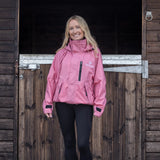 EQUIDRY Women's Shortie Mesh Lining Mac #colour_dusky-pink