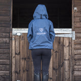 EQUIDRY Women's Shortie Mesh Lining Mac #colour_steel-blue