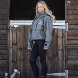 EQUIDRY Women's Shortie Mesh Lining Mac #colour_grey