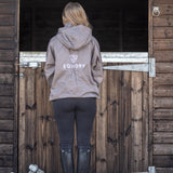 EQUIDRY Women's Shortie Mesh Lining Mac #colour_mocha