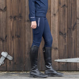 EQUIDRY Children's Water Repellent Leggings #colour_navy-white