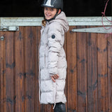 EQUIDRY Girl's Thora Waterproof Riding Puffer #colour_sand
