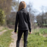 EQUIDRY Children's Water Repellent Zip up Top #colour_black-white