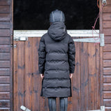 EQUIDRY Girl's Thora Waterproof Riding Puffer #colour_black