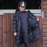 EQUIDRY Girl's Thora Waterproof Riding Puffer #colour_black
