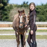 EQUIDRY Children's Water Repellent Base Layer #colour_brown-white