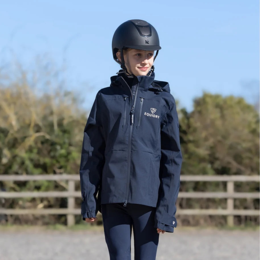 EQUIDRY Girl's Varsha Jacket  #colour_navy