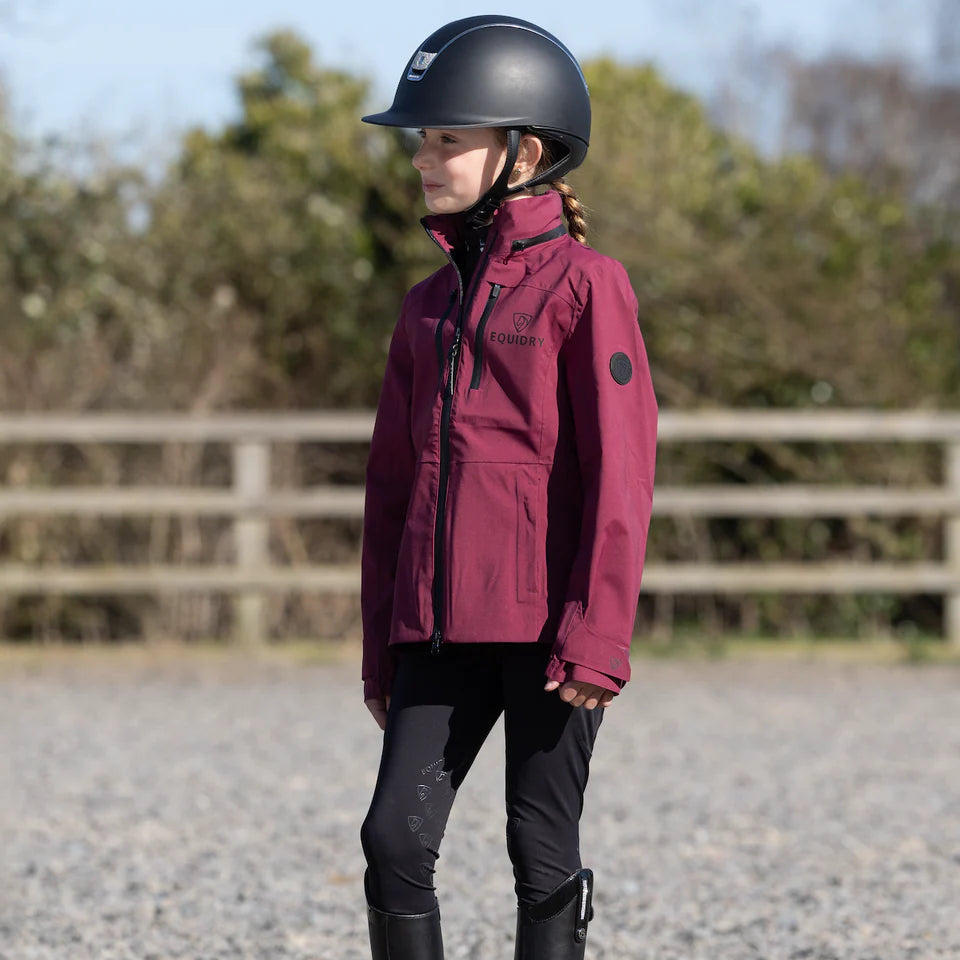 EQUIDRY Girl's Varsha Jacket  #colour_plum